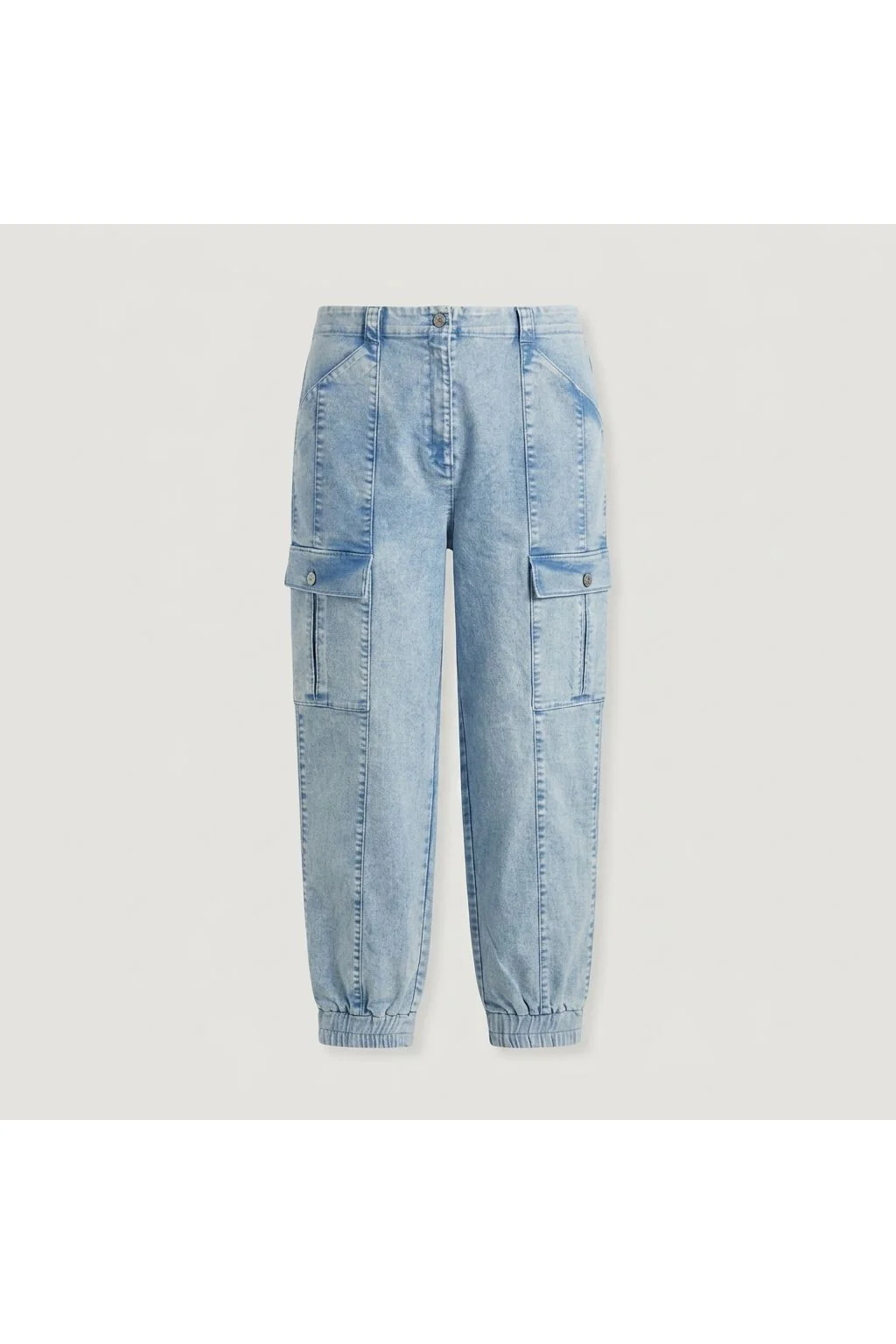 Denim Cargo Jogger Blue