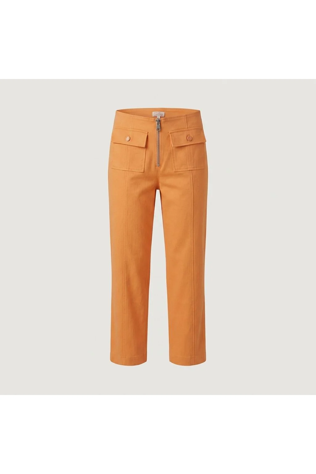 Exposed Zip Pocket Trouser   Orange