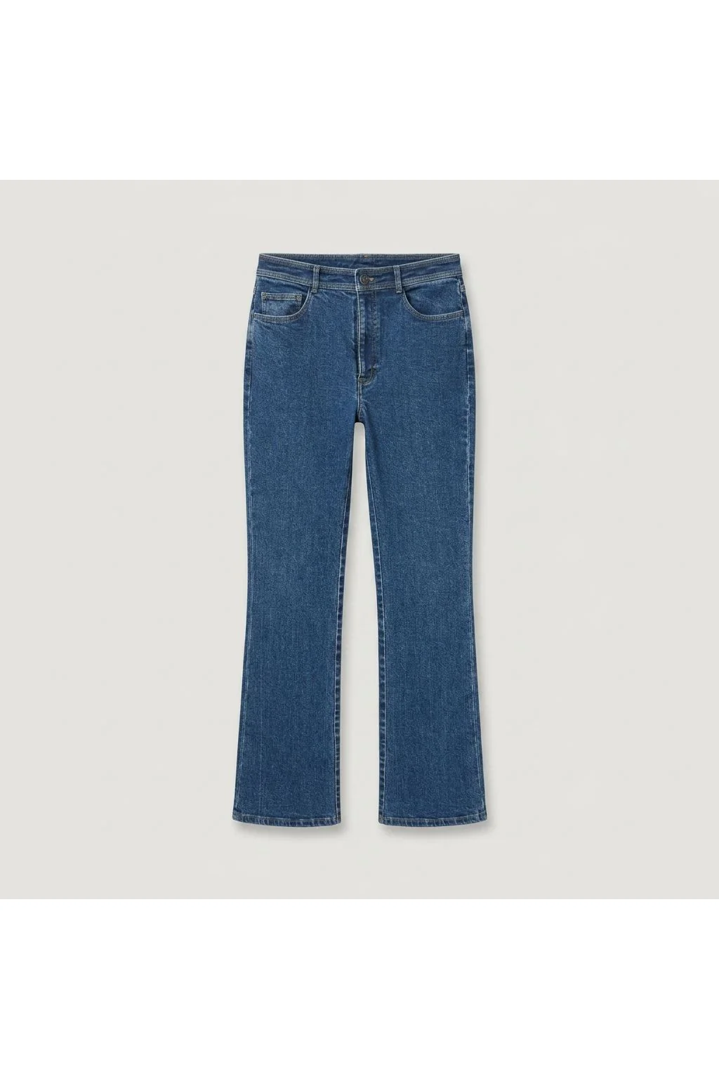 Flared Denim Jeans Blue