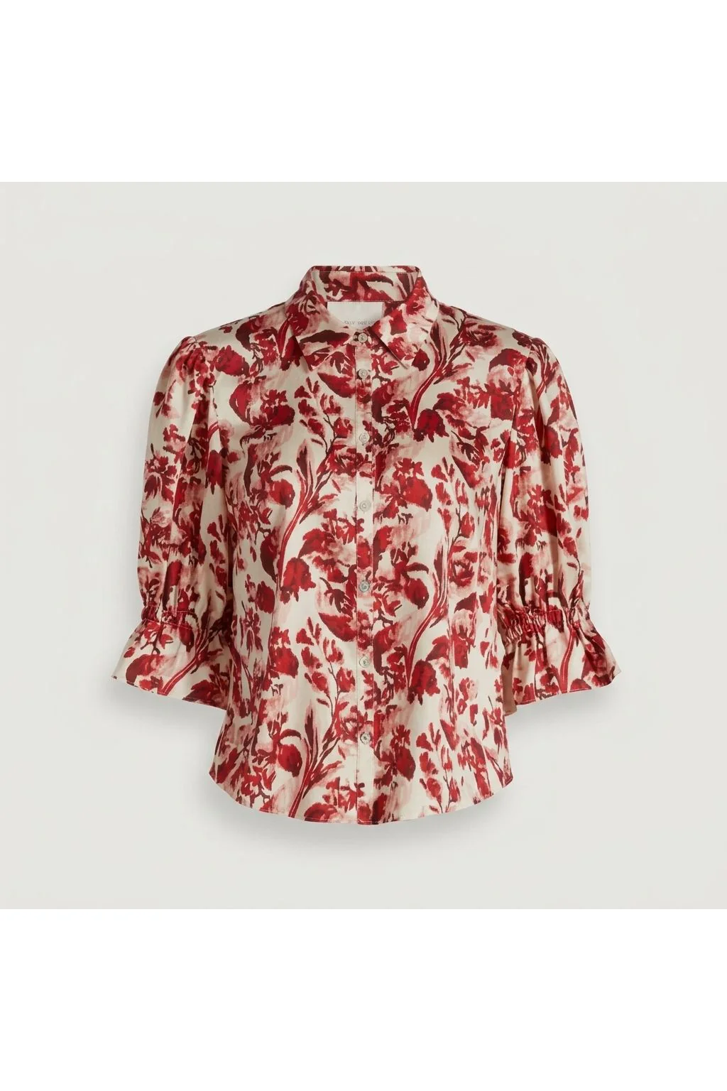 Floral Puff Sleeve Shirt Multi