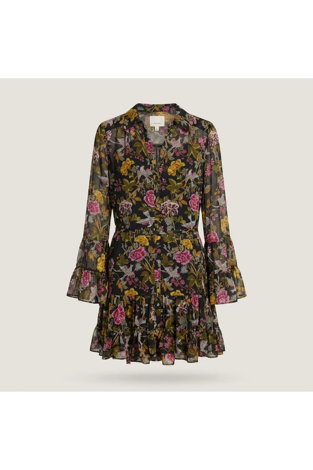 Floral Tiered Mini Dress Multi