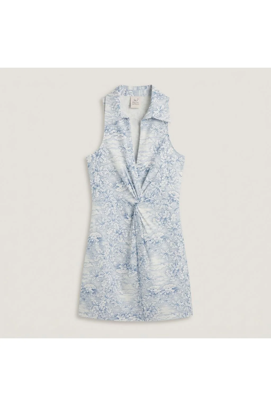 Sleeveless Twist Front Floral Dress   Multi