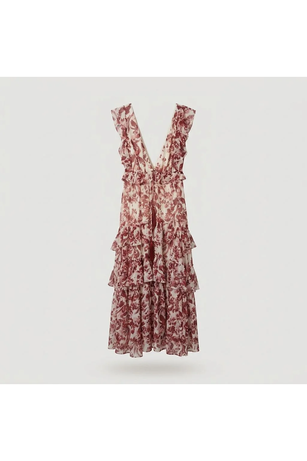 Tiered Ruffle Maxi Dress Multi