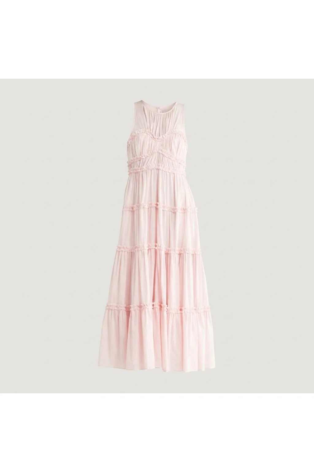 Tiered Ruffle Midi Dress   Pink