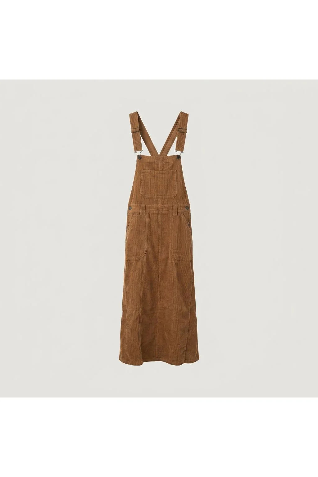 Corduroy Overall Dress | Brown