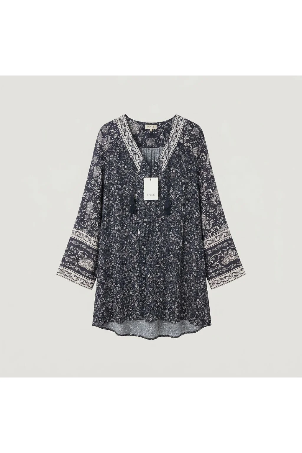 Floral Print Mini Dress | Black