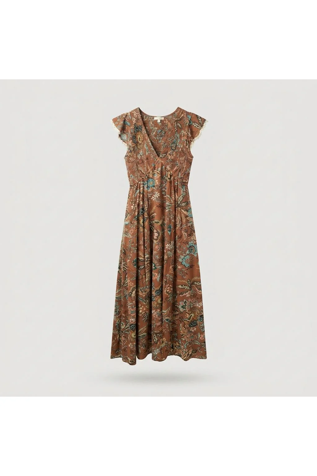 Mojave Lily Shirred Maxi Dress