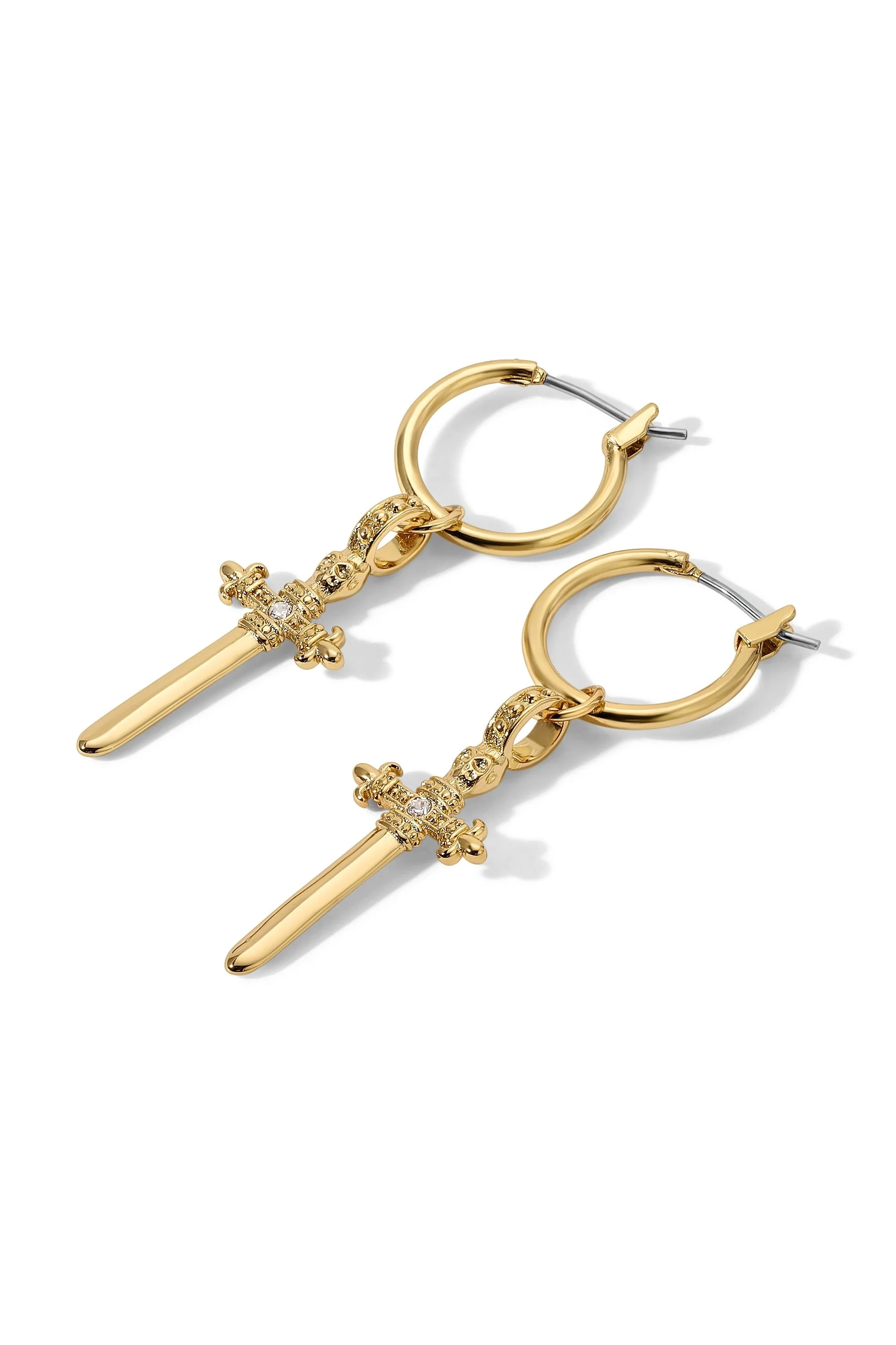 The Alexandra Hoop Earrings - Gold - Image 2