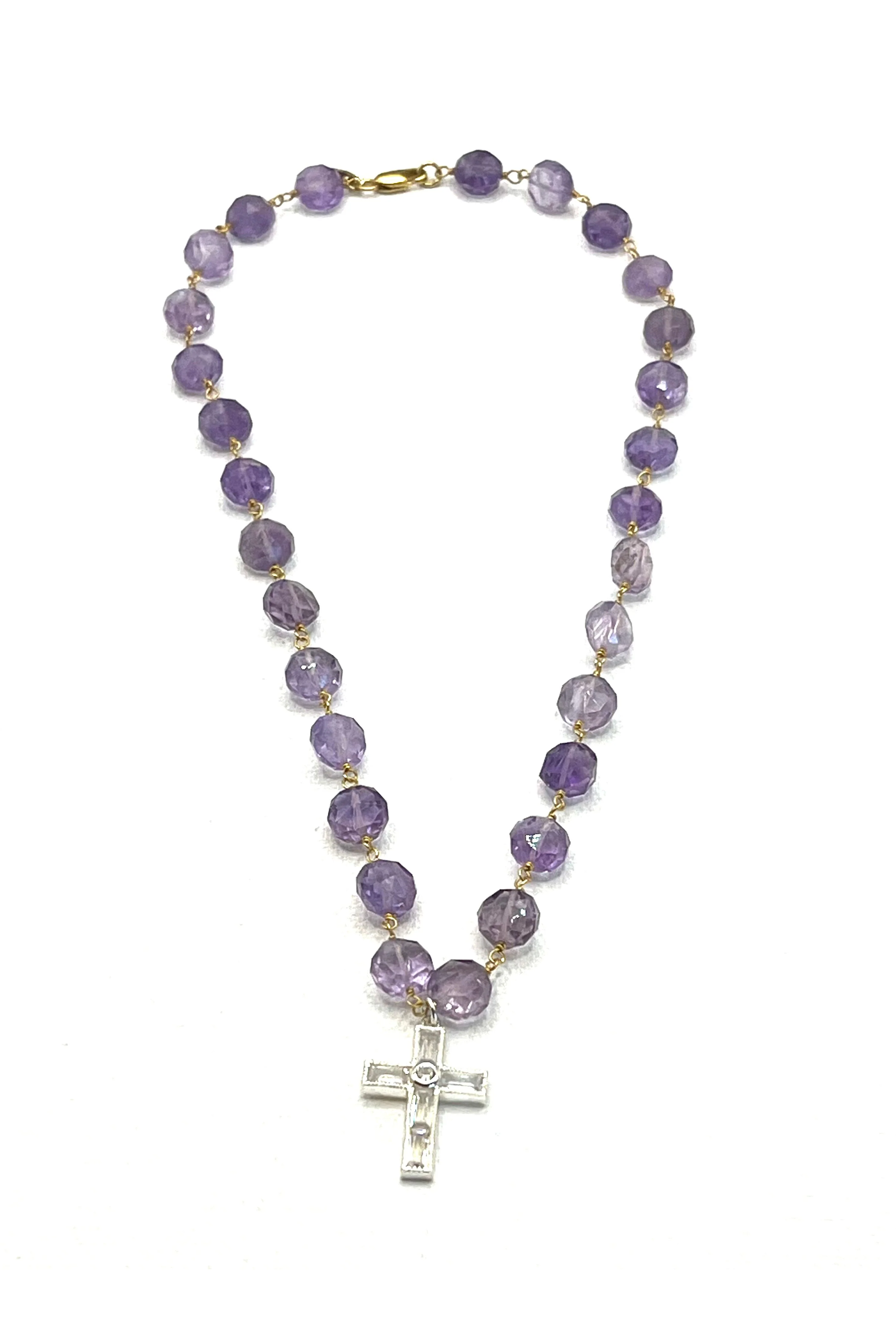 The Amethyst Cross Necklace