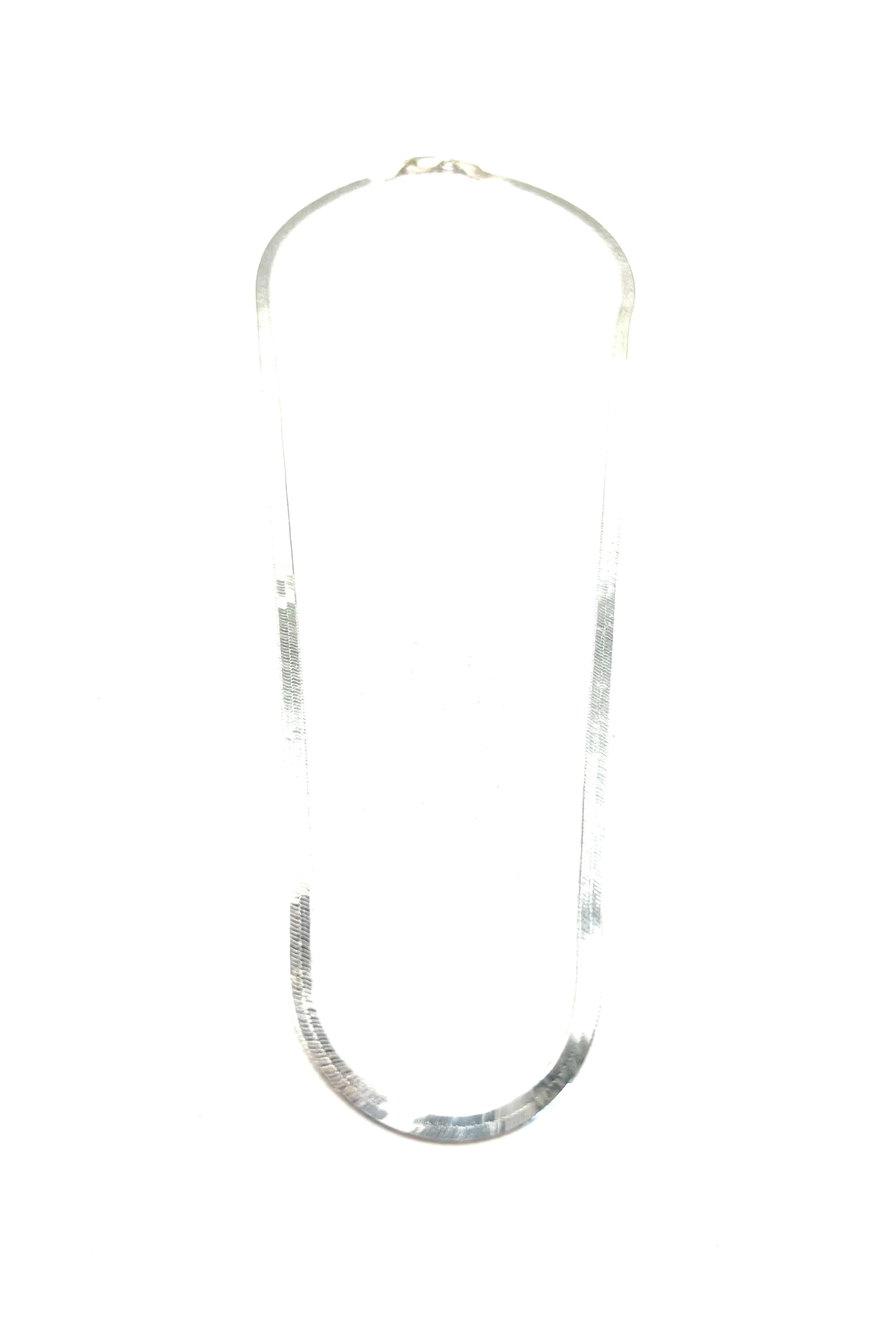 The Classic Silver Snake Chain Necklace - Image 2