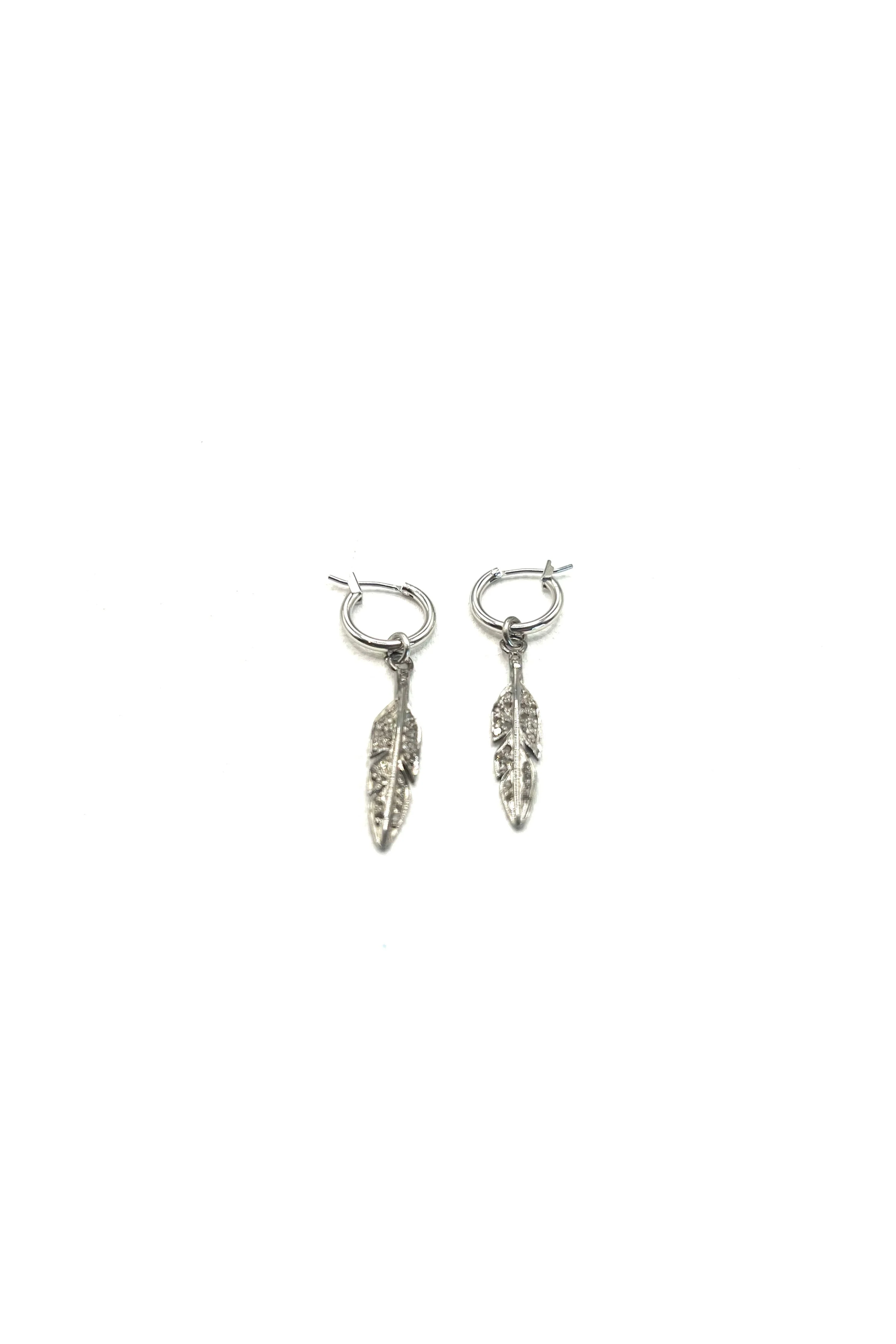 The Diamond Feather Earrings - Image 2