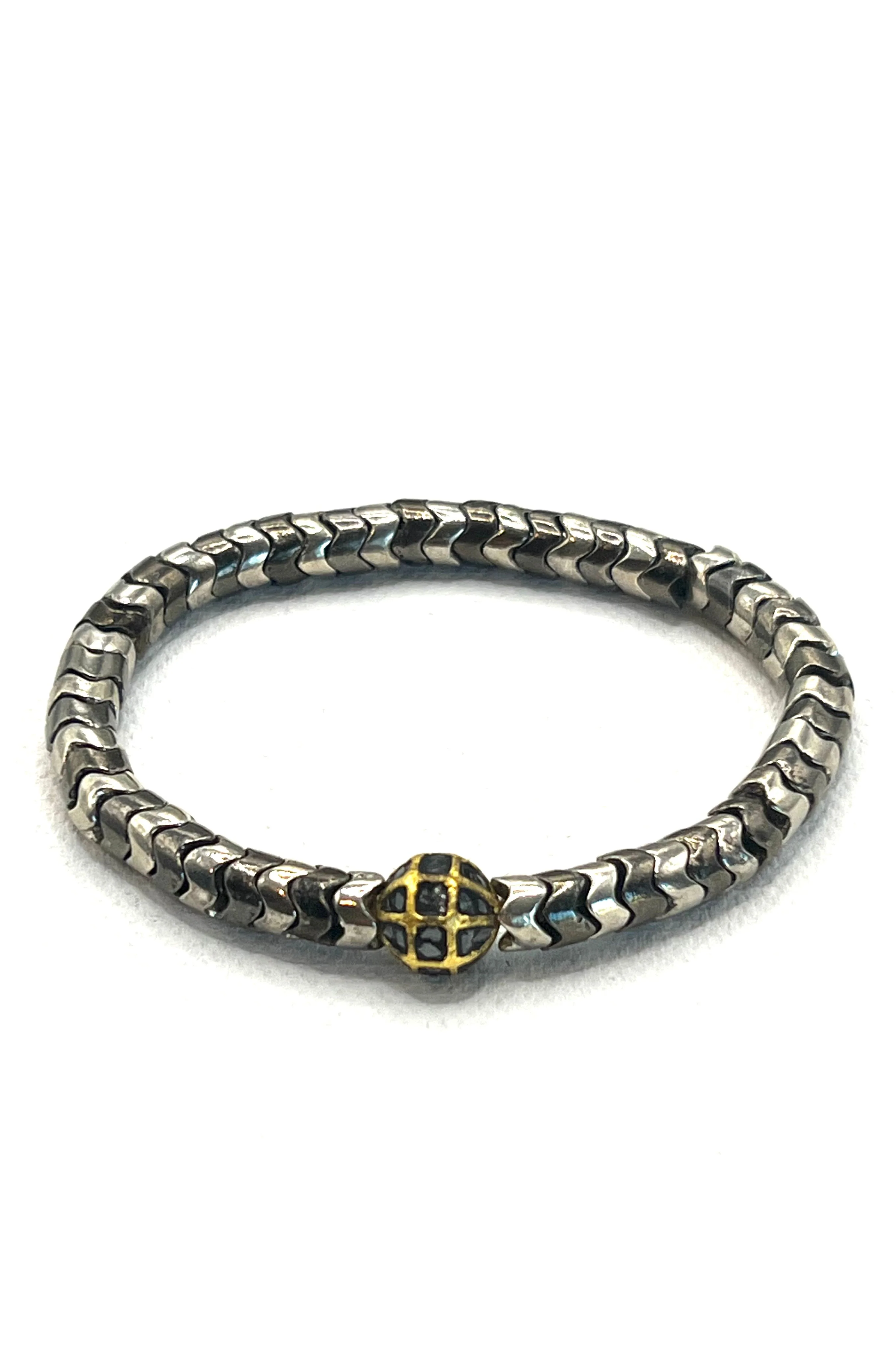 The Diamond Snake Bead Bracelet