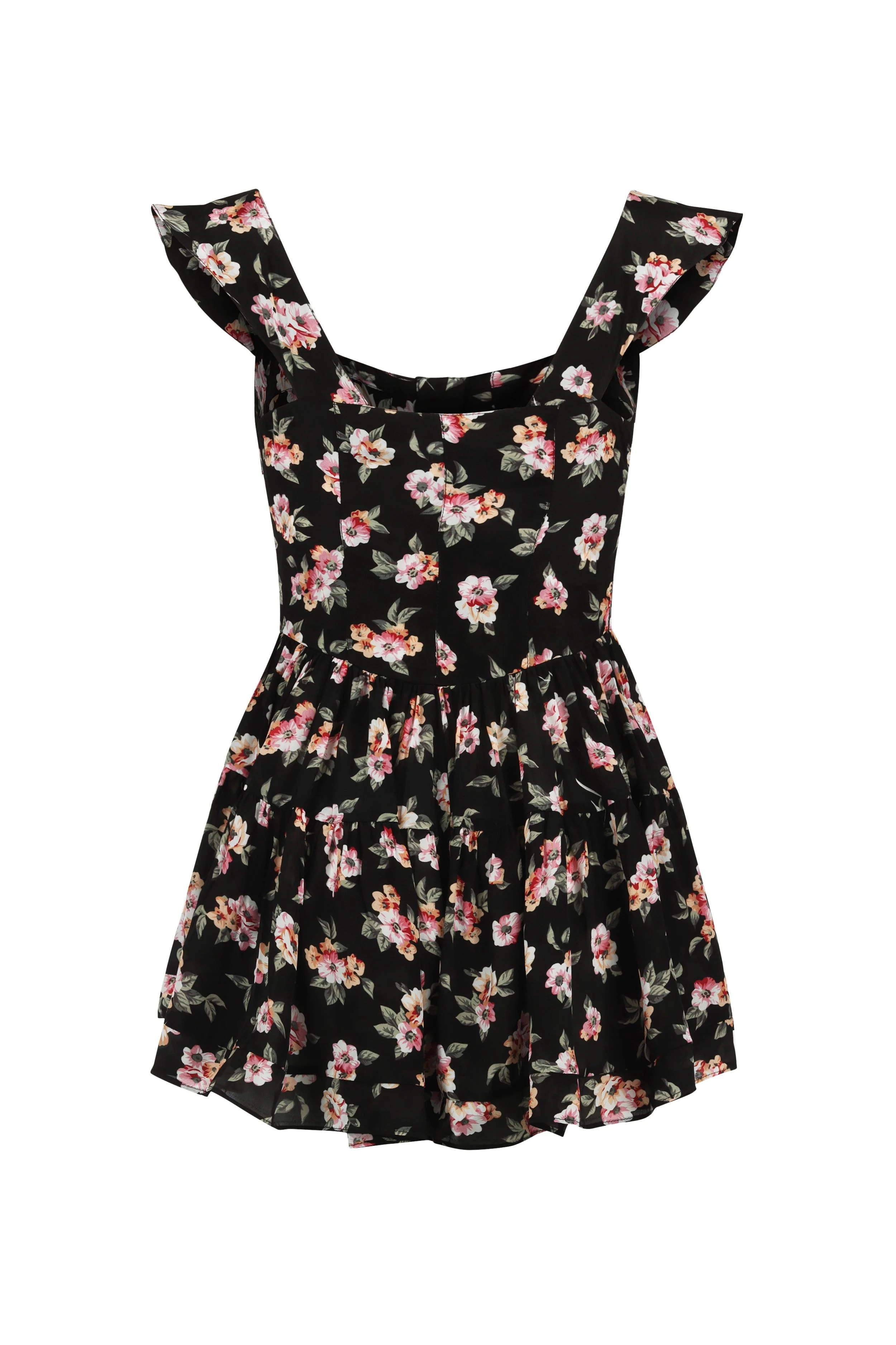 The Elisabeth Romper Dress - '90s Rose Print - Image 2