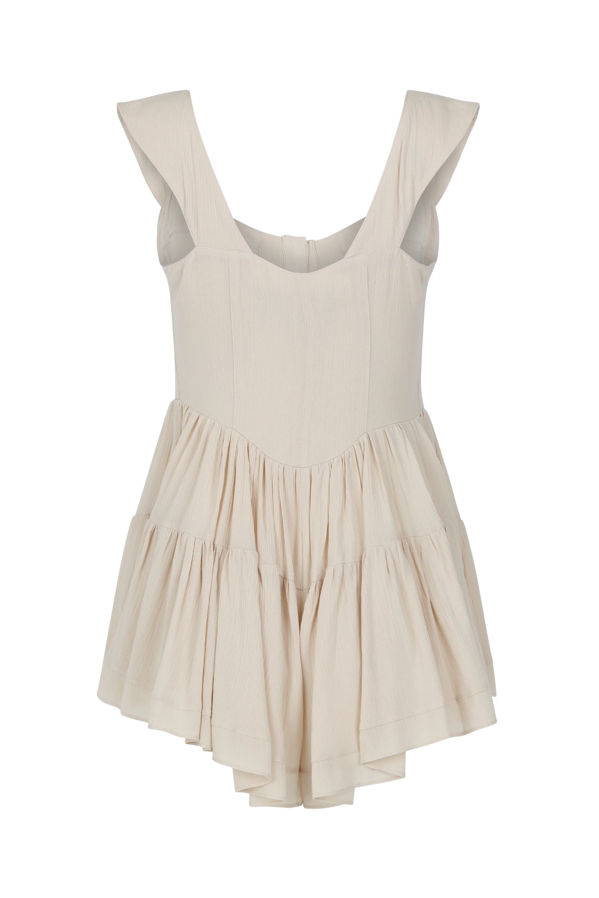 The Elisabeth Romper Dress - Ivory - Image 2