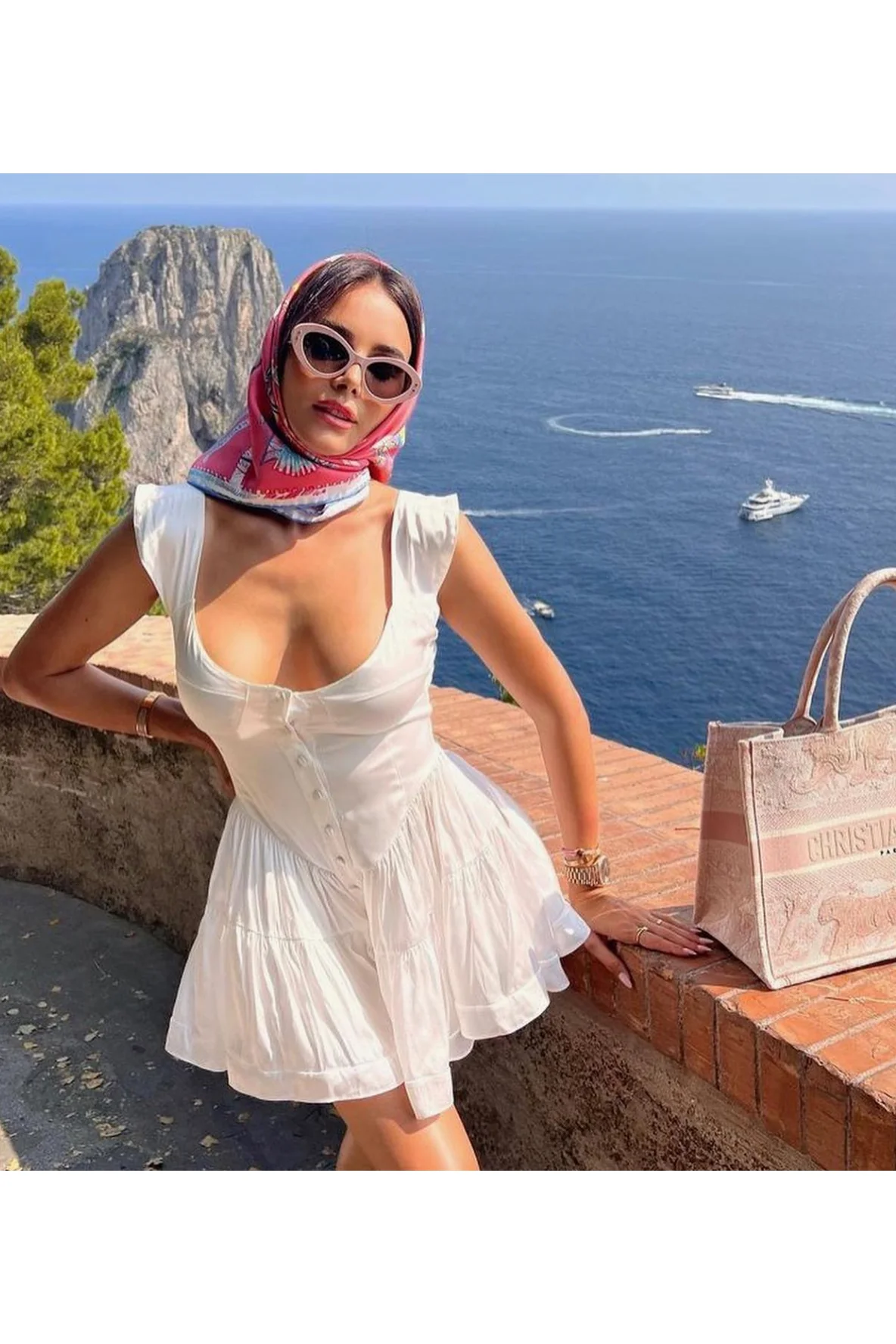 The Elisabeth Romper Dress - White Silk - Image 15