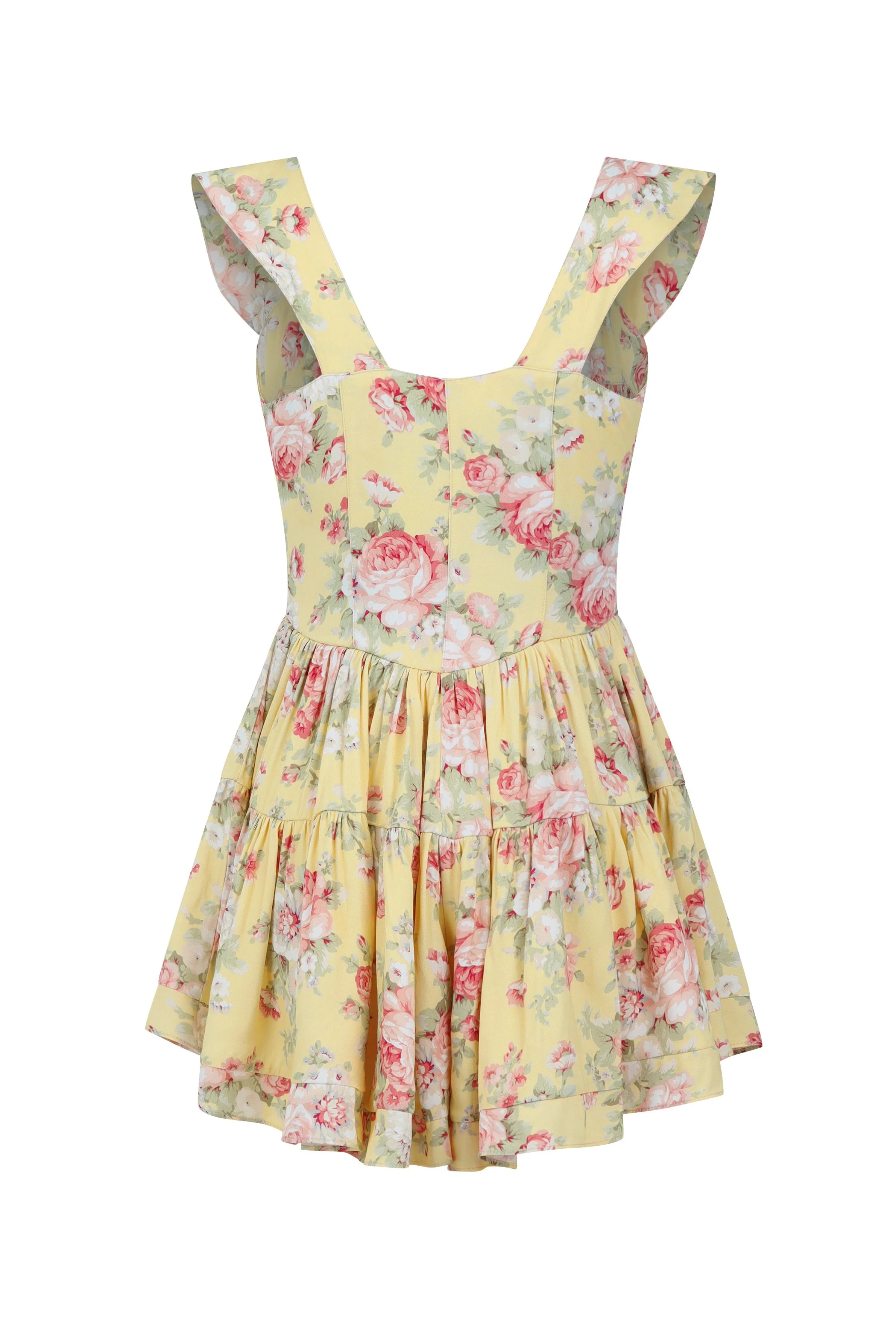 The Elisabeth Romper Dress - Yellow Rose - Image 2