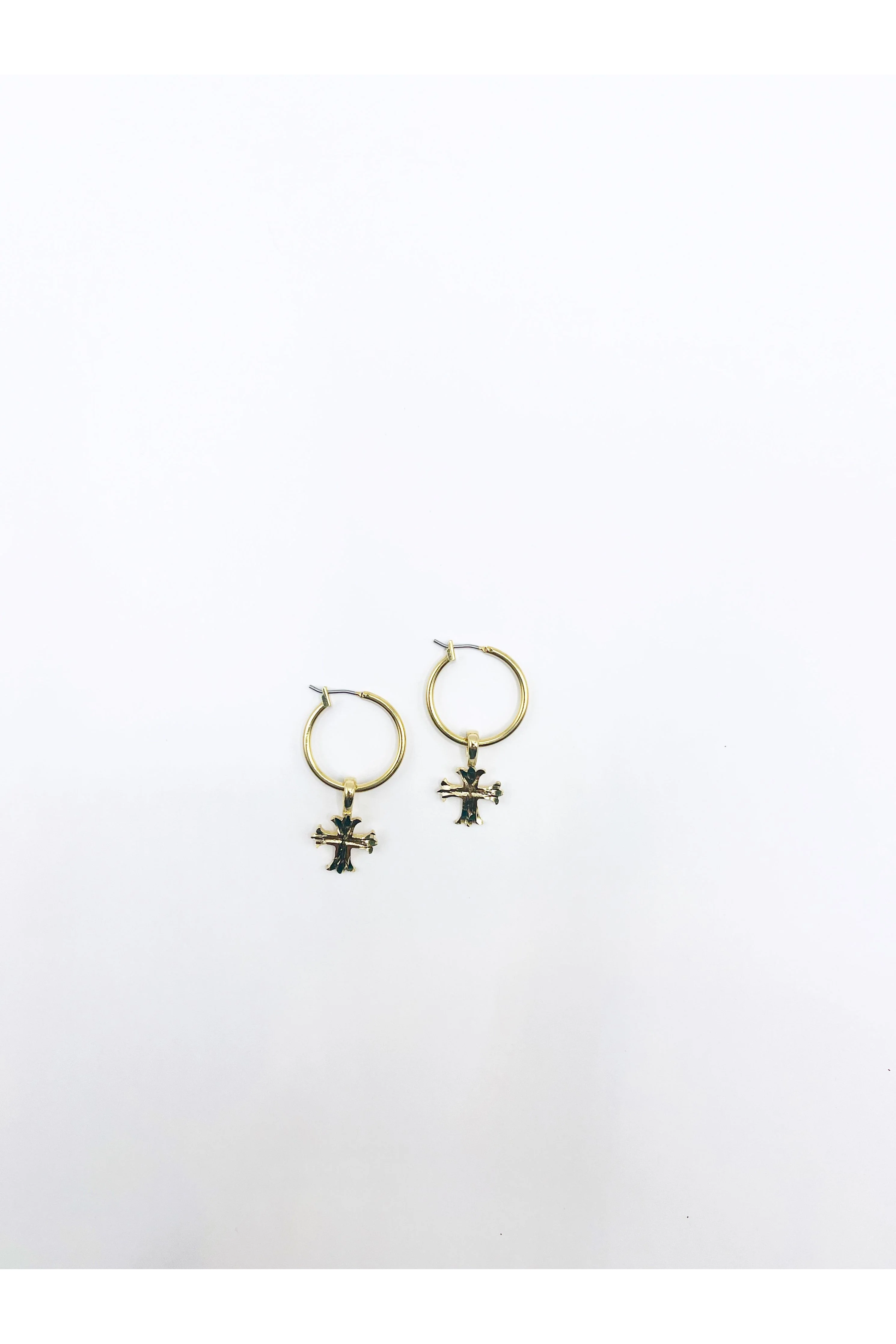 The Gold Cross Hoops - Image 2