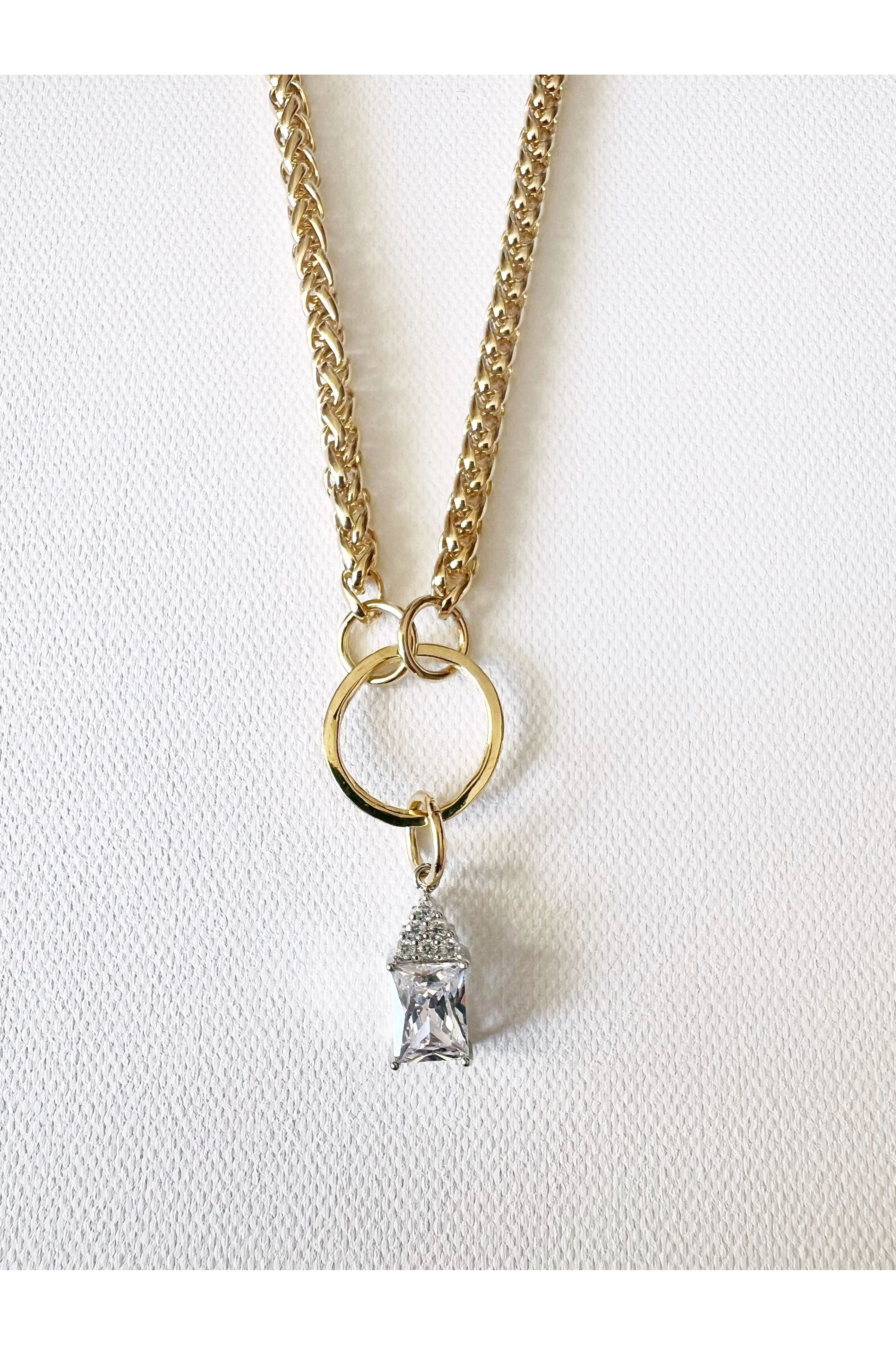 The Gold Diamond Charm Necklace