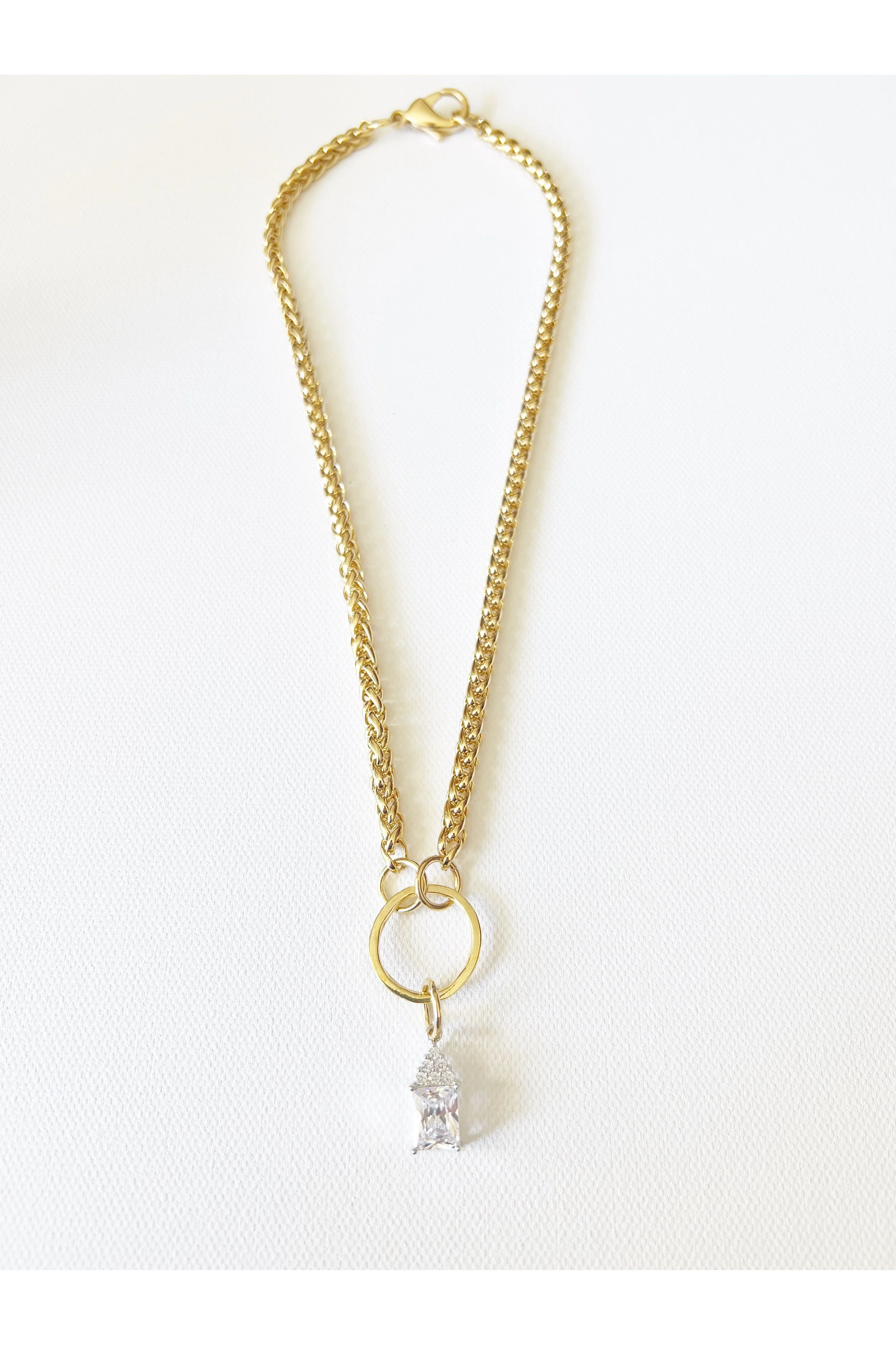 The Gold Diamond Charm Necklace - Image 2