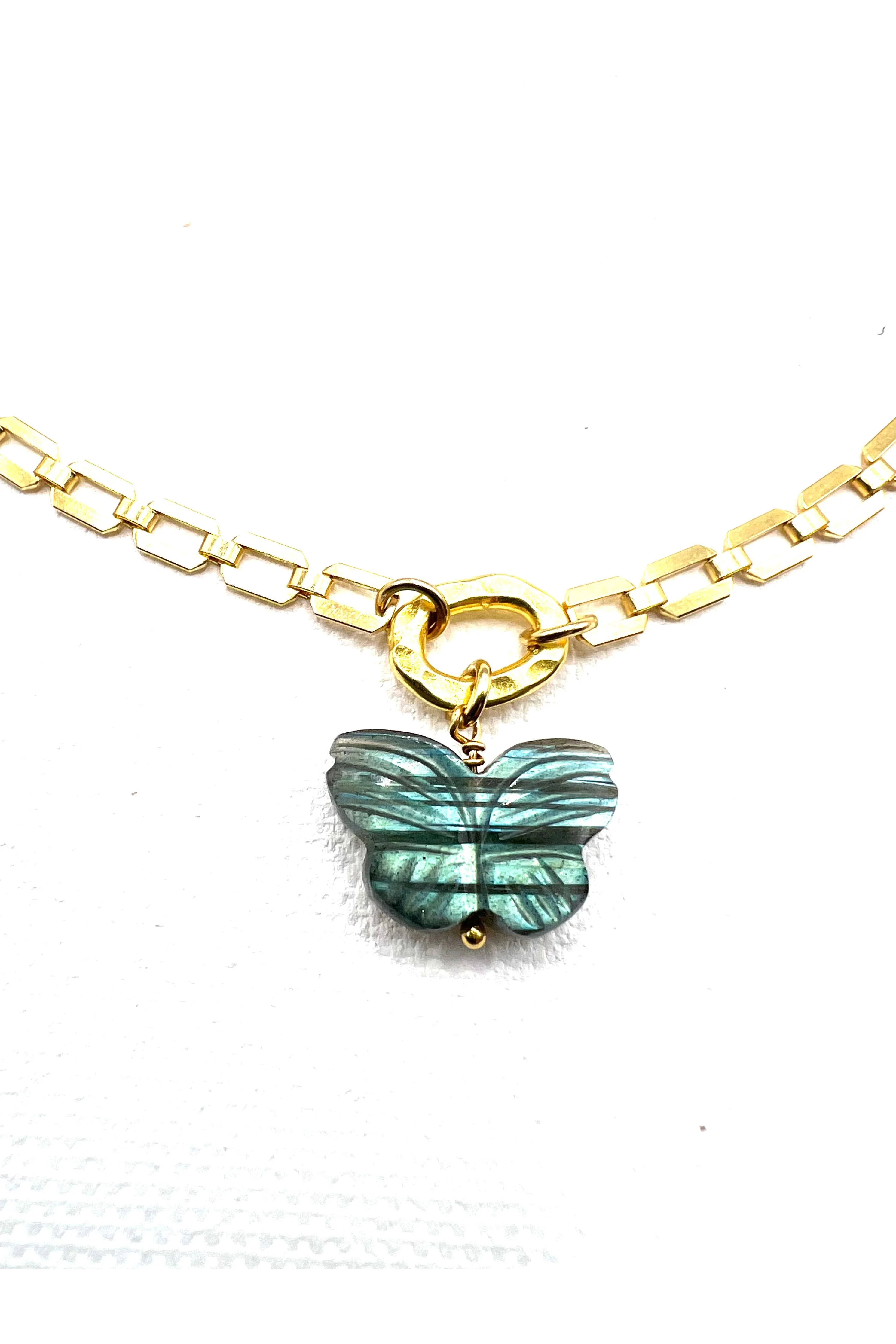 The Labradorite Butterfly Stone Choker - Image 2