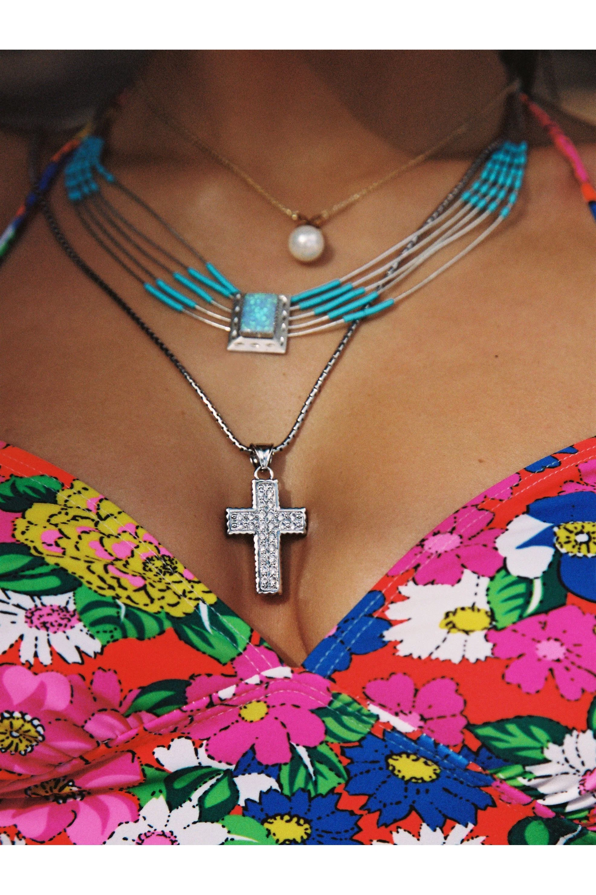 The Mariah Cross Necklace - Image 2