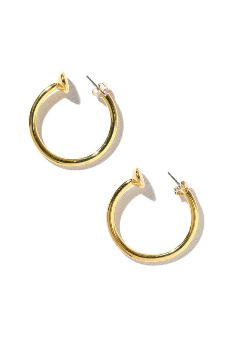 The Medium Cecilia Hoop Earrings - Image 2