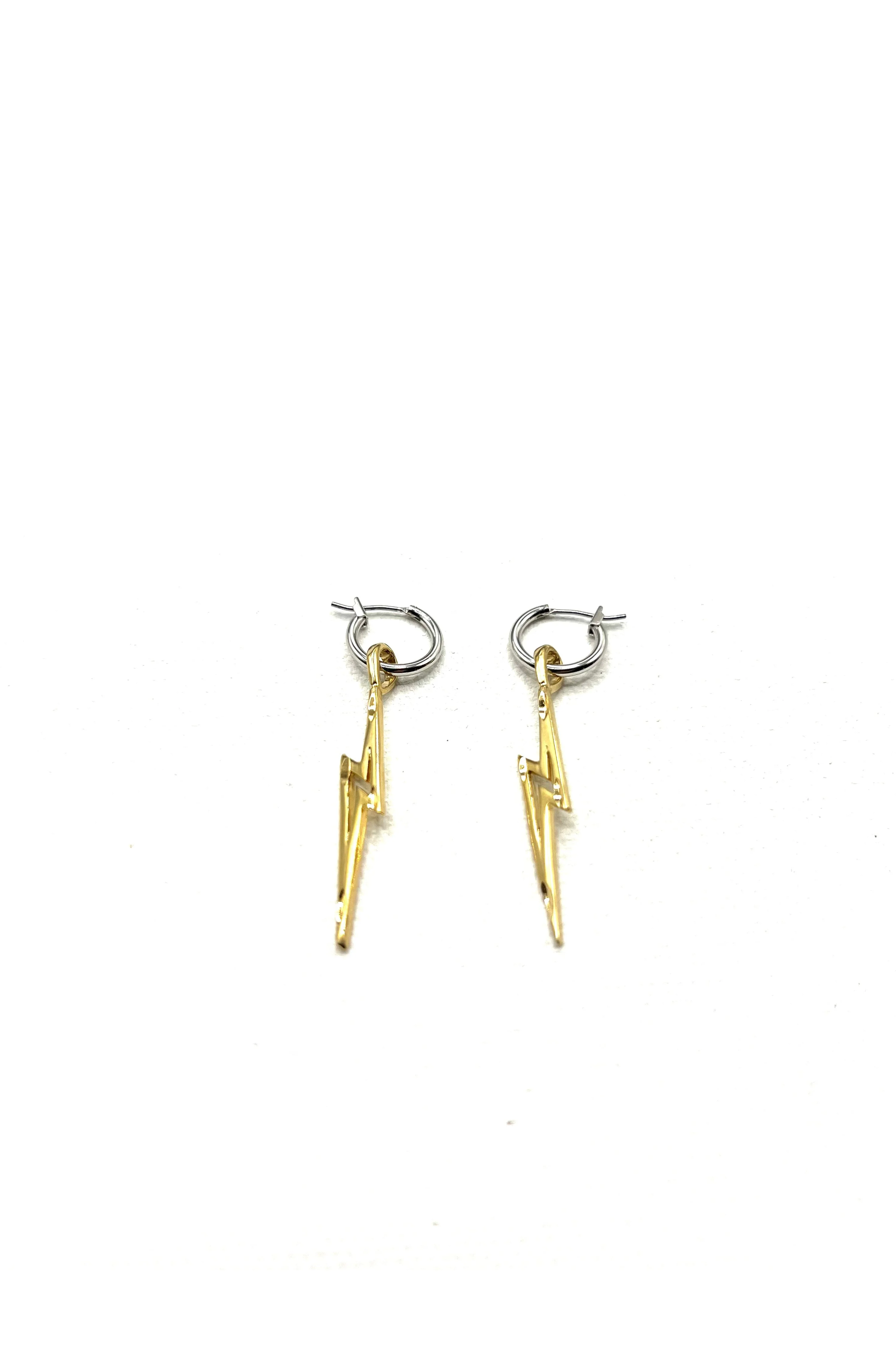 The Mixed Metal "Lightening" Hoops - Image 2