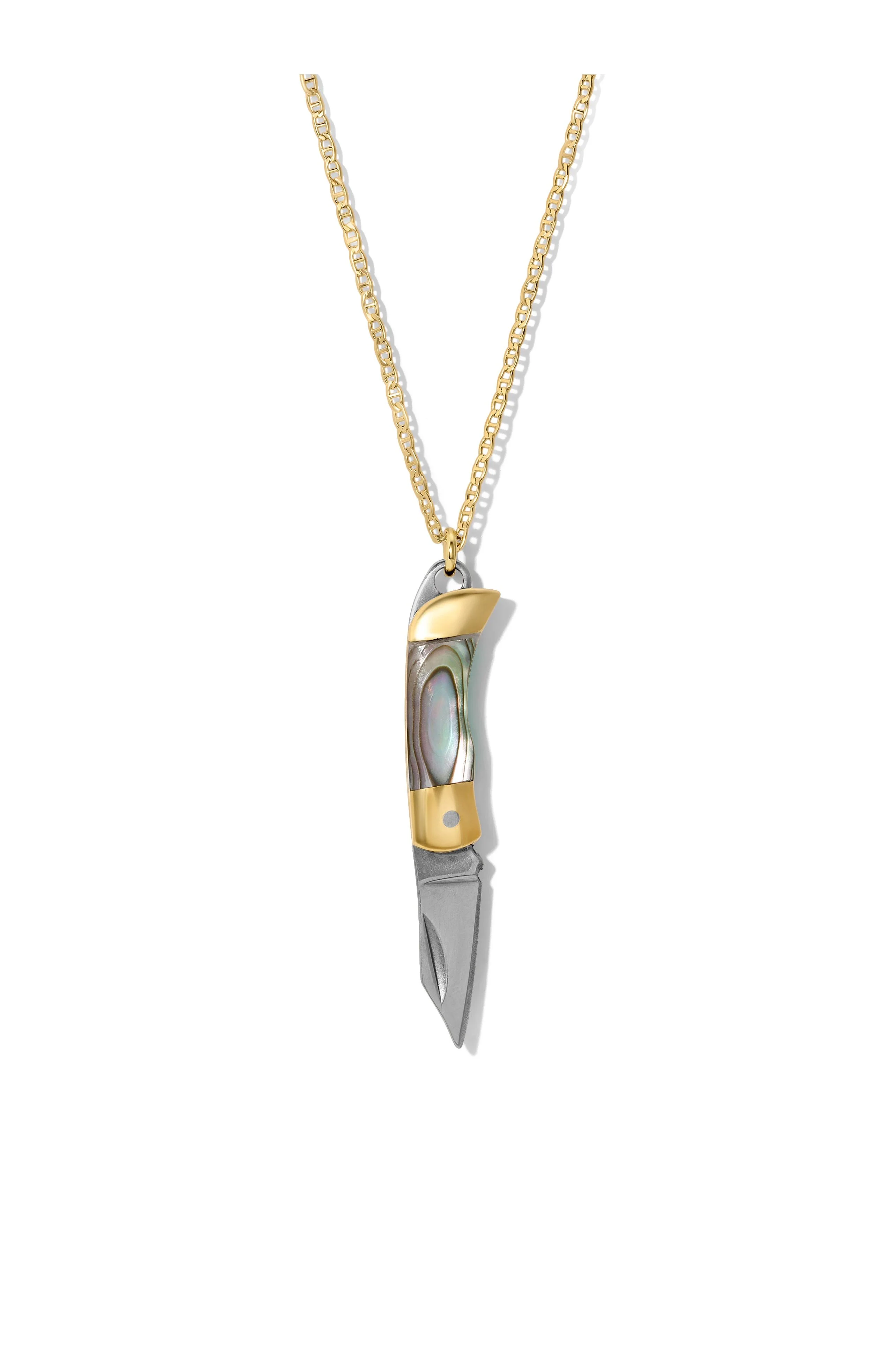 The Pocket Knife Necklace - Abalone