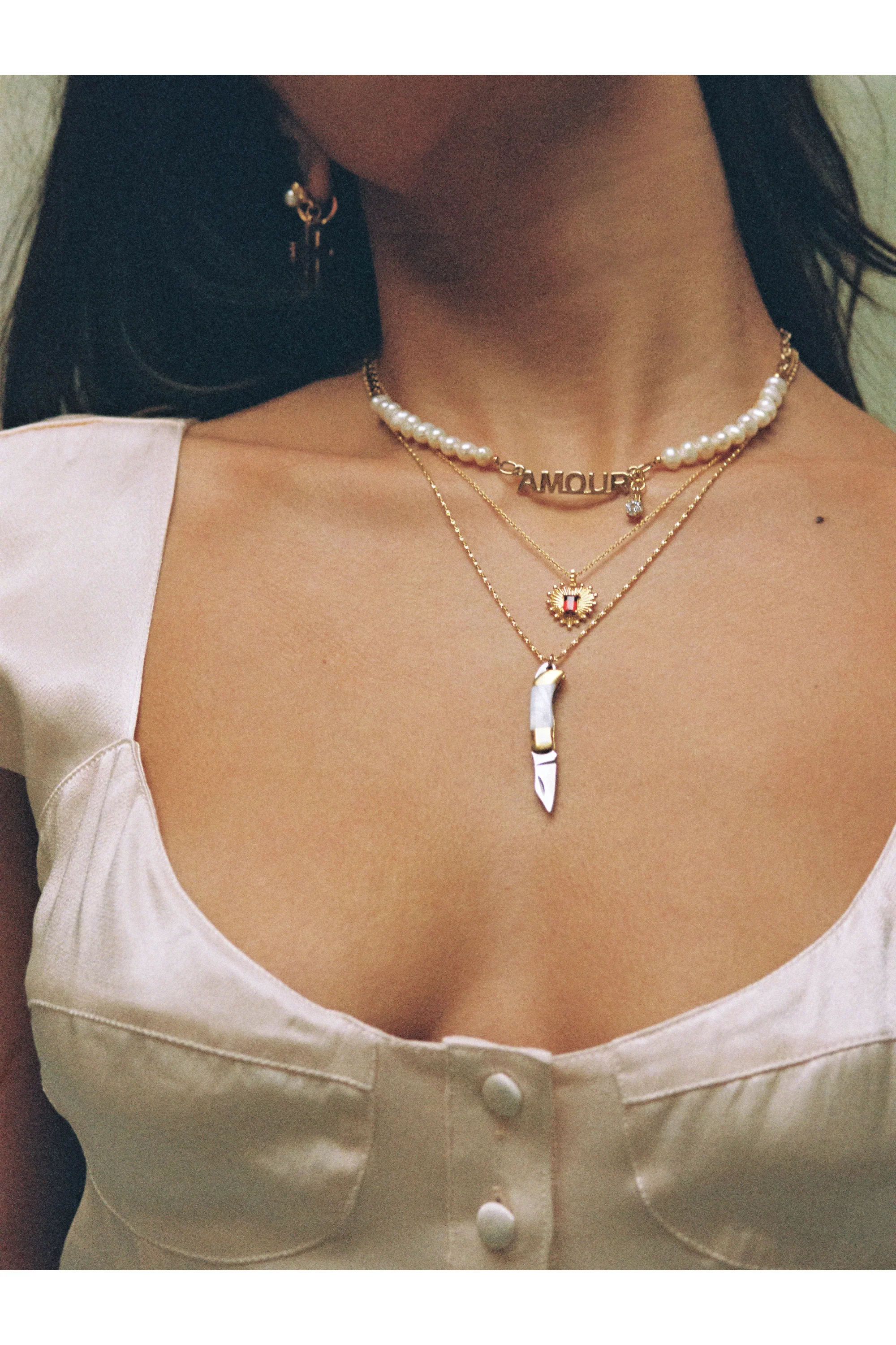 The Pocket Knife Necklace - Bone - Image 6