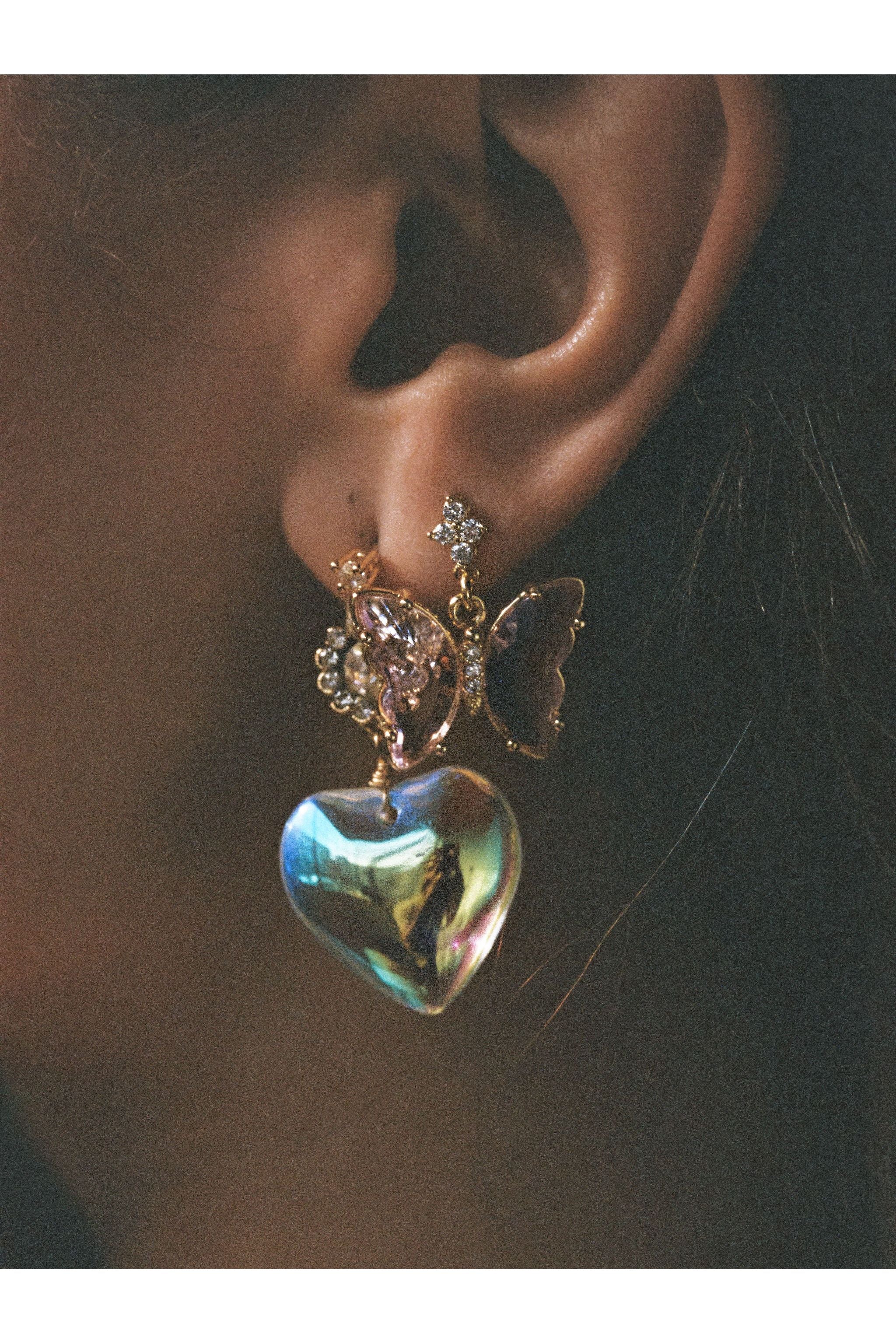 The Rebecca Heart Earrings - Image 4