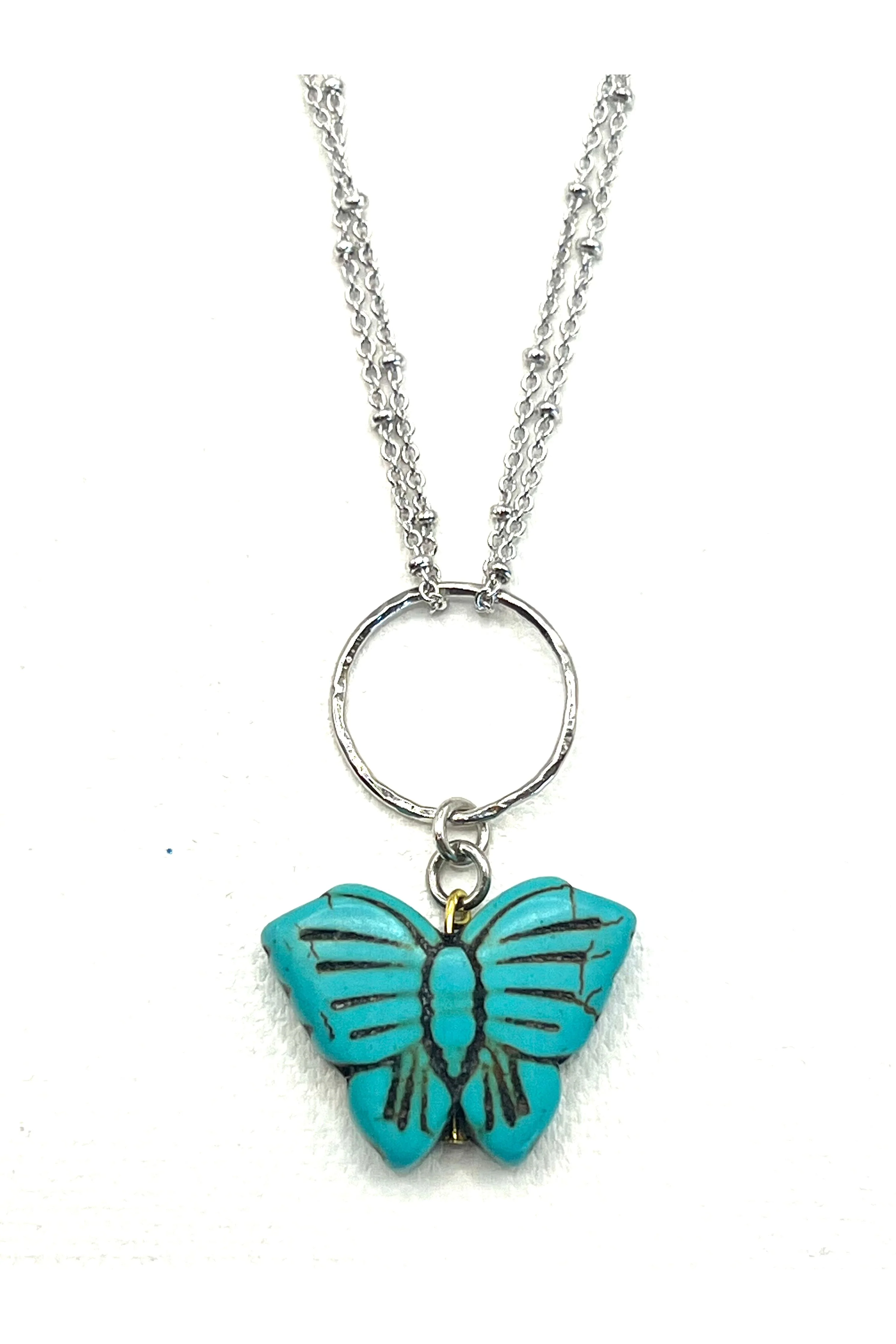 The Turquoise Butterfly Necklace - Image 2